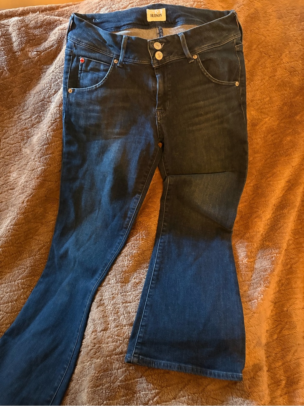 Hudson Jeans Dark Blue Ankle Crop Bootcut